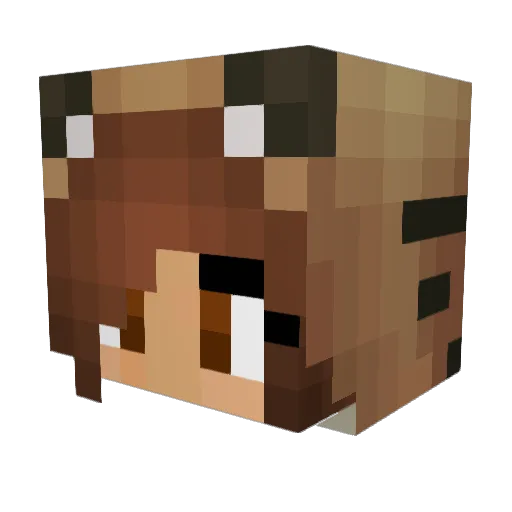 juulespod Minecraft avatar head, 3D render