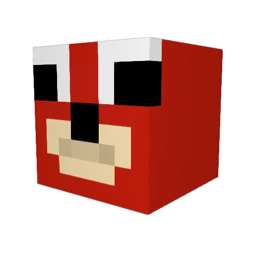 juulgang Minecraft avatar head, 3D render