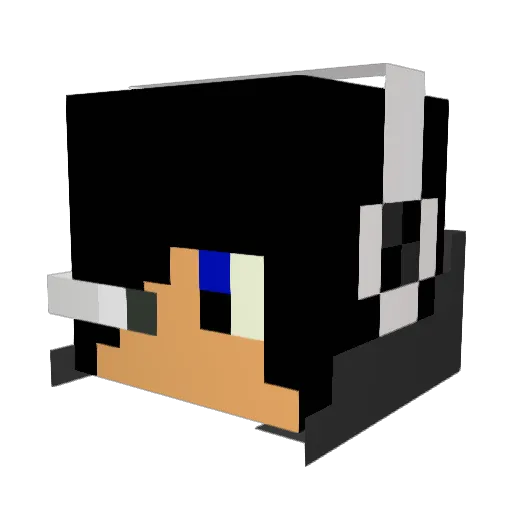 juuliaan310 Minecraft avatar head, 3D render