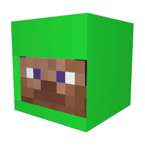 juuljesuus Minecraft avatar head, 3D render
