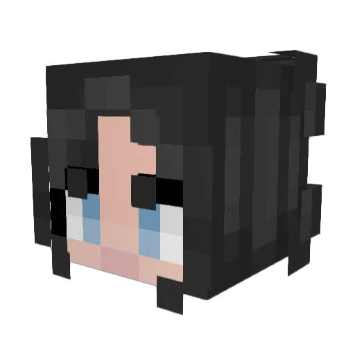 juulzplayz Minecraft avatar head, 3D render