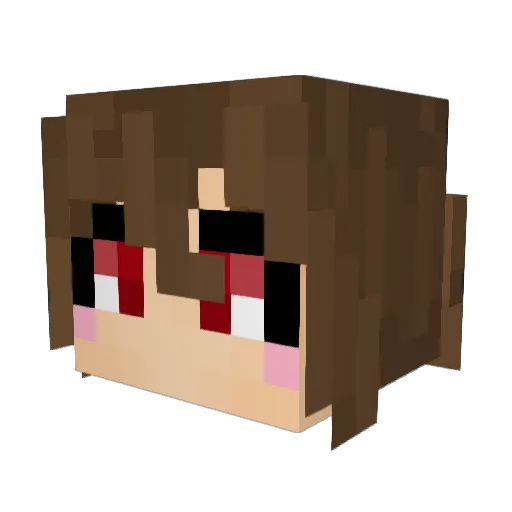juusotus Minecraft avatar head, 3D render