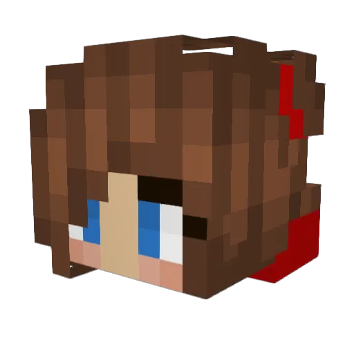 juuu27 Minecraft avatar head, 3D render