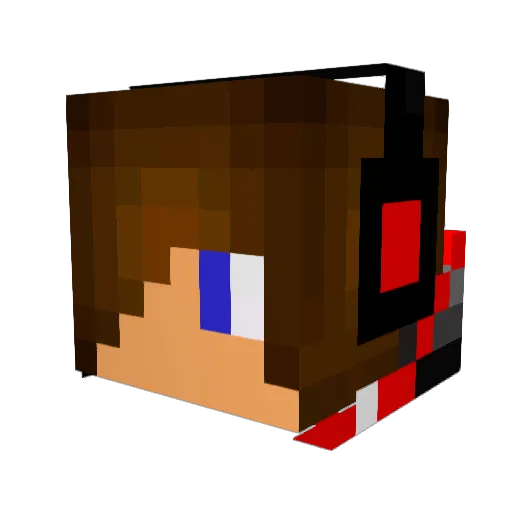 juwan Minecraft avatar head, 3D render