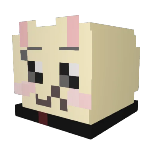 juwon0101 Minecraft avatar head, 3D render