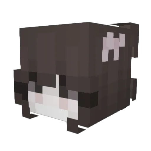 juwuelzz Minecraft avatar head, 3D render