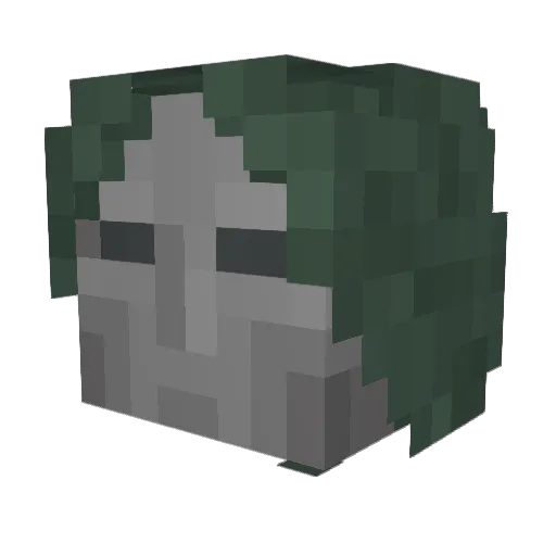 juwun Minecraft avatar head, 3D render