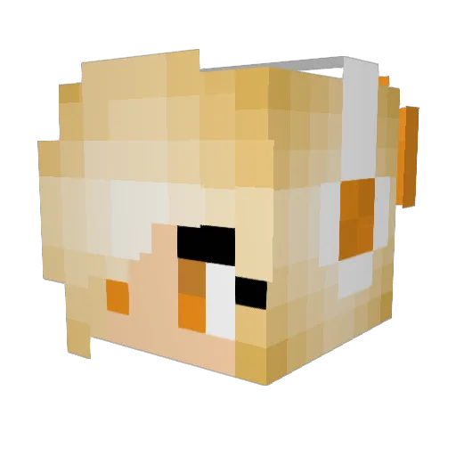 juxi_21 Minecraft avatar head, 3D render