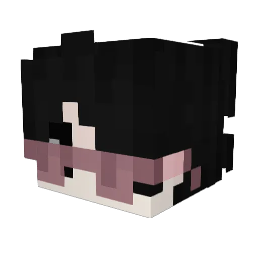 juxxu_o Minecraft avatar head, 3D render