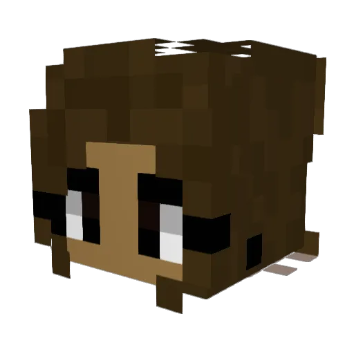 juyeonizer Minecraft avatar head, 3D render