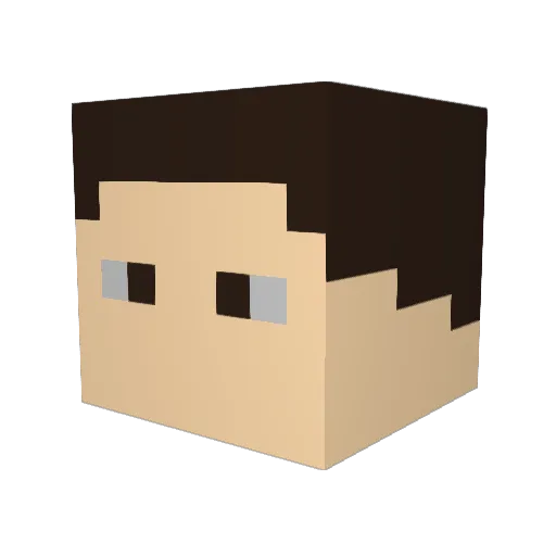 juyoung1 Minecraft avatar head, 3D render