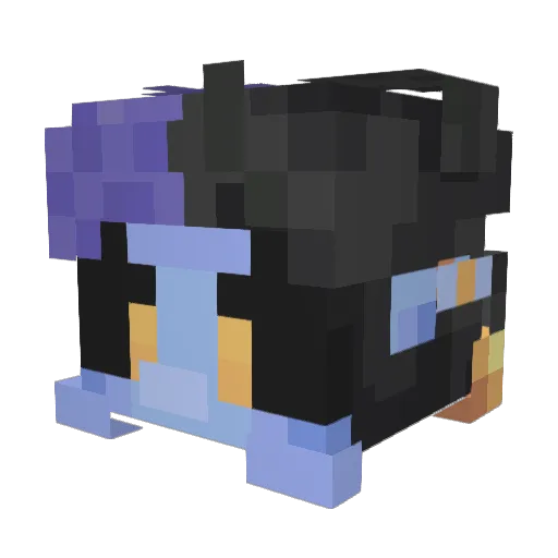 jv1l Minecraft avatar head, 3D render