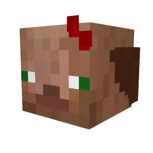 jv1ska_ Minecraft avatar head, 3D render