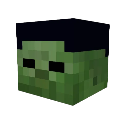 jv_theplayer Minecraft avatar head, 3D render