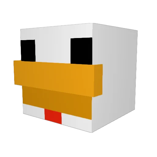 jvaardbei Minecraft avatar head, 3D render