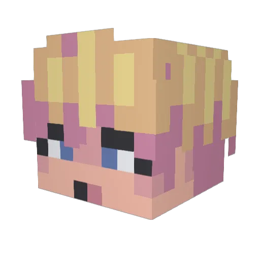 jvac Minecraft avatar head, 3D render