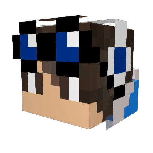 jvachillesvas Minecraft avatar head, 3D render