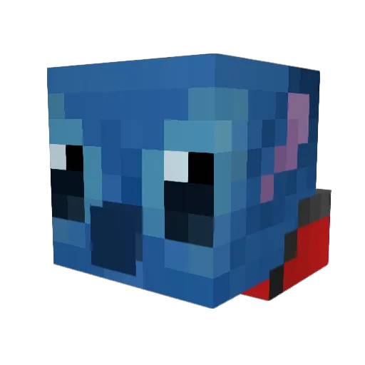 jvad Minecraft avatar head, 3D render