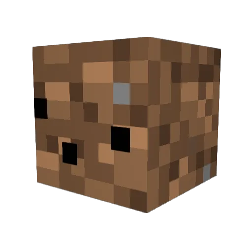 jvbo Minecraft avatar head, 3D render
