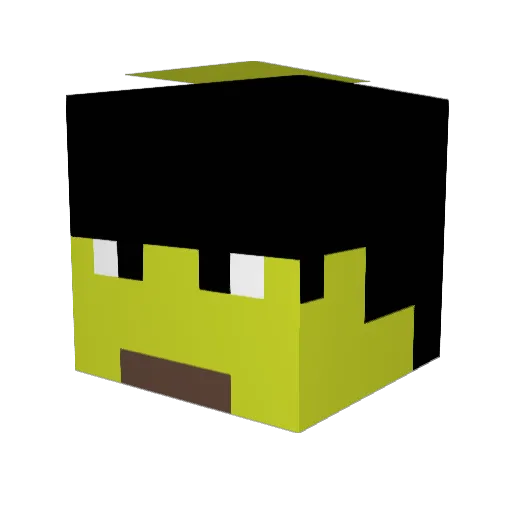 jvcorumba Minecraft avatar head, 3D render