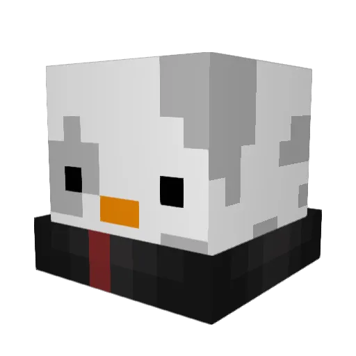 jvfssss Minecraft avatar head, 3D render