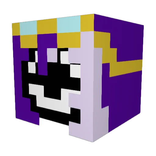 jvindast Minecraft avatar head, 3D render