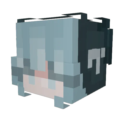 jvk Minecraft avatar head, 3D render