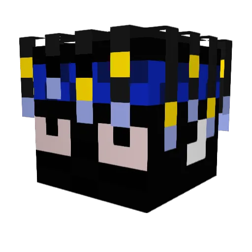 jvkinalomaton Minecraft avatar head, 3D render