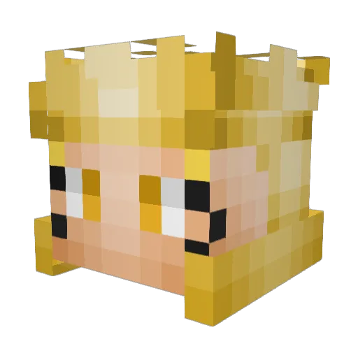 jvlia99 Minecraft avatar head, 3D render