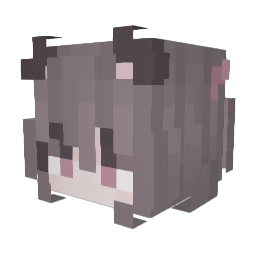 jvniprbrry Minecraft avatar head, 3D render