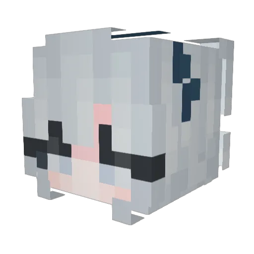 jvnn Minecraft avatar head, 3D render