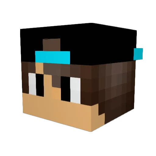 jvs111 Minecraft avatar head, 3D render