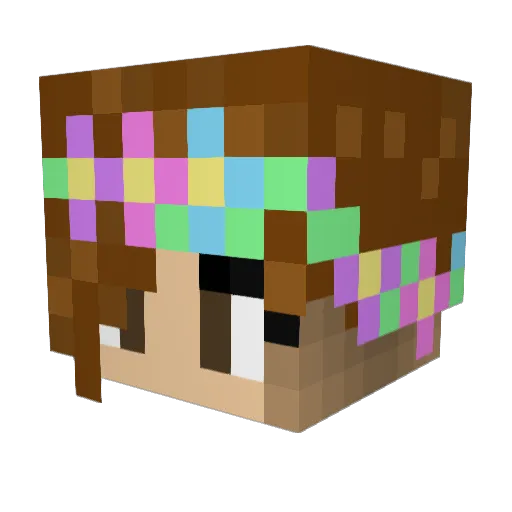 jvssqa Minecraft avatar head, 3D render