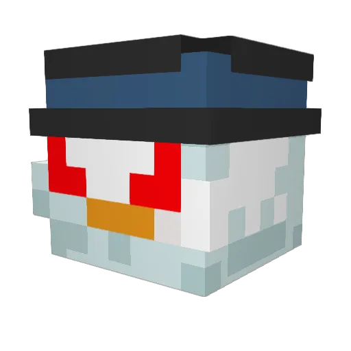 jvstaned Minecraft avatar head, 3D render