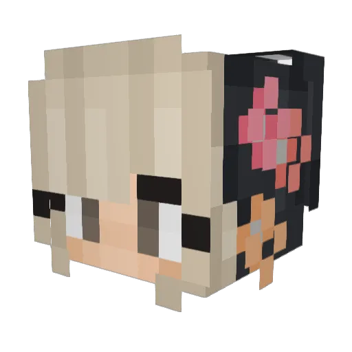 jvstcaitlinnnn Minecraft avatar head, 3D render