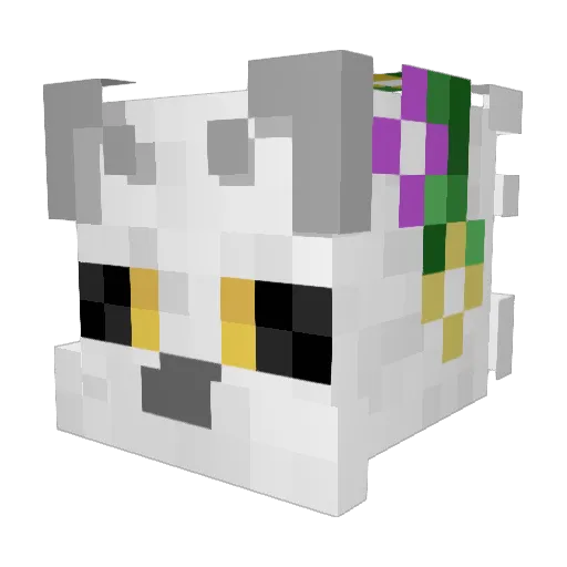 jvt_ Minecraft avatar head, 3D render
