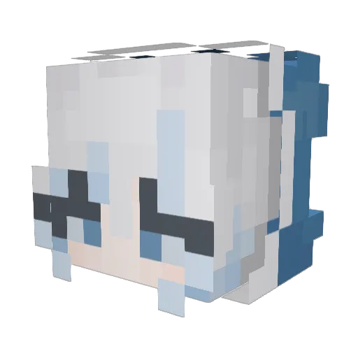 jw3305 Minecraft avatar head, 3D render