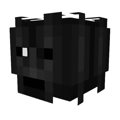 jwalk_ Minecraft avatar head, 3D render