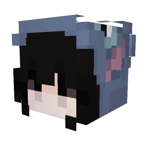 jwan34 Minecraft avatar head, 3D render