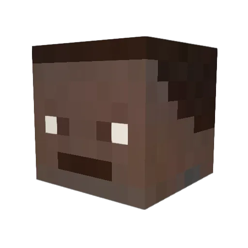 jwarner16 Minecraft avatar head, 3D render