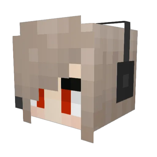 jwbbbb Minecraft avatar head, 3D render