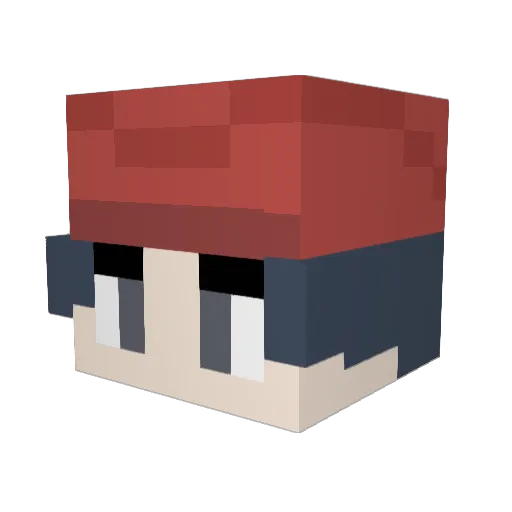 jwesw11 Minecraft avatar head, 3D render