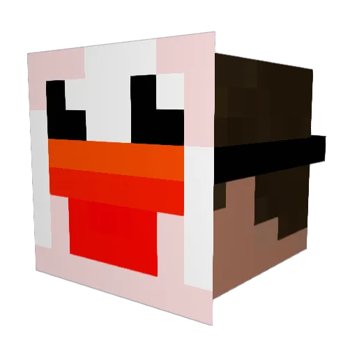 jwillay Minecraft avatar head, 3D render