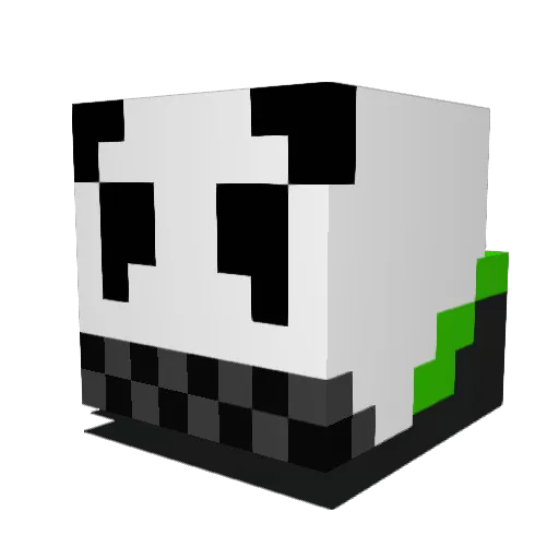 jwj9953 Minecraft avatar head, 3D render
