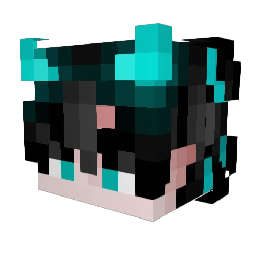 jwlink Minecraft avatar head, 3D render