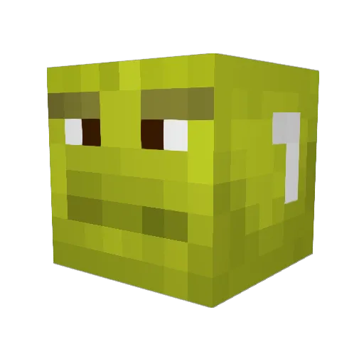 jwolbie Minecraft avatar head, 3D render