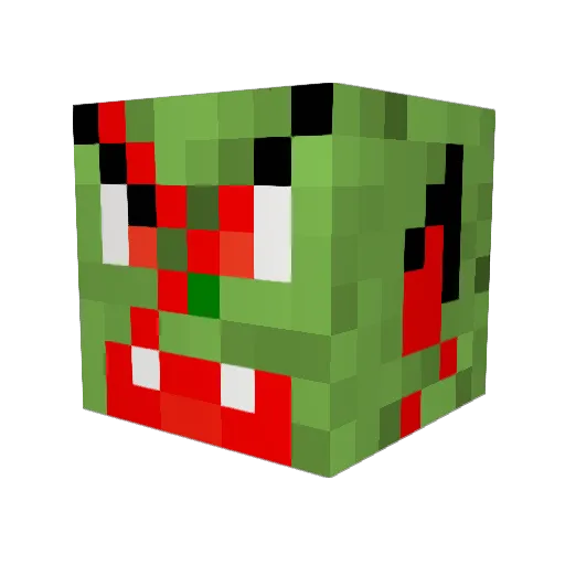 jwrestler04 Minecraft avatar head, 3D render