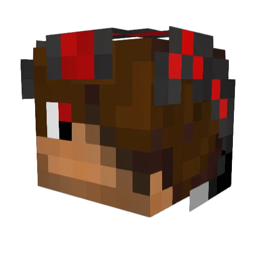 jwright000 Minecraft avatar head, 3D render