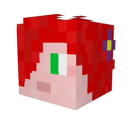 jws15 Minecraft avatar head, 3D render