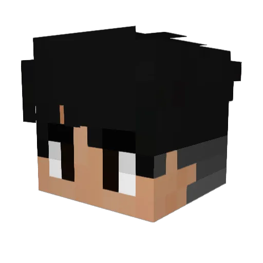 jwssz Minecraft avatar head, 3D render